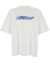 Off-White c/o Virgil Abloh - Cloudy Arrow Cotton Skate T-Shirt - Lyst