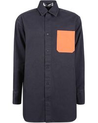JW Anderson - Oversized Contrast Pocket Shirt - Lyst