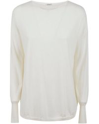 Aspesi - Round Neck Plain Sweater - Lyst
