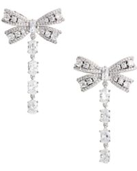 Self-Portrait - Orecchino Crystal Bow - Lyst