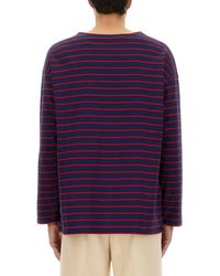 Valentino - Long Sleeve T-Shirt With Chez Print Cotton T-Shirts - Lyst