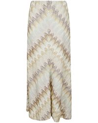 Missoni - Zig-Zag Stripe Patterned Long Skirt - Lyst