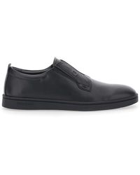 Ferragamo - 'Alfie' Sneakers With Gancini Detail On The Side And Embossed Logo Lettering On The Side - Lyst
