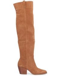 Michael Kors - Harlow Suede Knee High Boots - Lyst