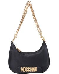 Moschino - Brand-plaque Leather Shoulder Bag - Lyst