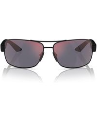 Prada Linea Rossa - Ps 50Zs Matte Sunglasses - Lyst