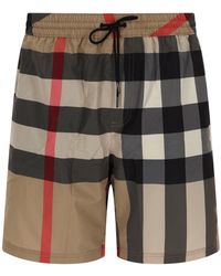 Burberry - Check Swim Shorts - Lyst