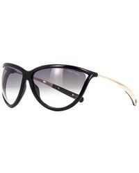 Tom Ford - Sunglasses Cat Eye Full Rim, Shiny Frame And Smoke Gradient Lens Ft077001B - Lyst