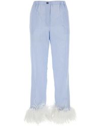 Miu Miu - Cotton Pants - Lyst