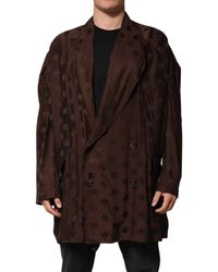 Dolce & Gabbana - Logo Print Doublebreasted Blazer - Lyst