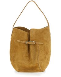 Liffner - Crossbody Bag With Adjustable Strap Suede For Cow Shoulder - Lyst