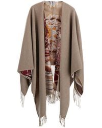 Ferragamo - Cape Cashmere And Wool Coat - Lyst