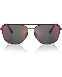 Prada Linea Rossa - Ps 54Zs Dg008F Nero Gommato Sunglasses - Lyst