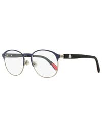 Moncler - Moncler Ml5192 Oval Metal-Rubber Frame Eyeglasses - Lyst