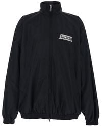 Balenciaga - Jacket High-Collar Cotton Coat - Lyst