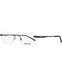 Montblanc - Rimless Eyeglasses Mb0105O 001 57Mm Metal/Plastic (Rubber Effect) - Lyst