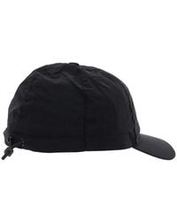 Stone Island - Baseball Cap With Tonal Logo Patch Polyamide Fibers Hat - Lyst