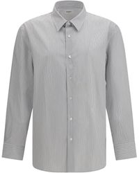 Saint Laurent - Striped Shirt With Button Fastening - Lyst