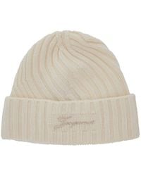 Jacquemus - 'Le Bonnet Tourni' Beanie With Turn-Up Brim And Logo Lettering On The Front - Lyst