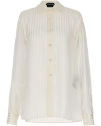 Tom Ford - Striped Silk Shirt Shirt, Blouse - Lyst