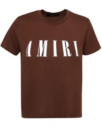 Amiri Logo-print T-shirt - Brown