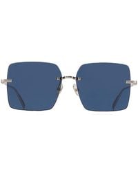 Ferragamo - Salvatore Sunglasses Square Rimless, Frame And Lens Sf311S743 - Lyst