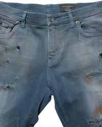 Dolce & Gabbana - Distressed Mid Waist Skinny Denim Jeans Cotton Elastane Clothing - Lyst