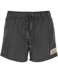 Dolce & Gabbana - Printed Polyester Swimming Shorts - Lyst