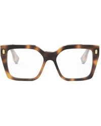 Fendi - Square Frame Glasses - Lyst