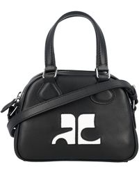 Courreges - Mini Leather Bowling Bag - Lyst