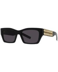 Givenchy - Sunglasses Rectangle Full Rim, Shiny And Studs Frame Lens Gv40077I01A - Lyst