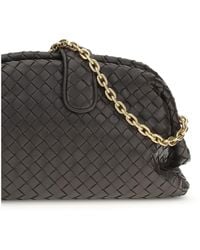 Bottega Veneta - Clutch Lauren 1980 Espresso Leather Lamb (Ovis Aries) Shoulder Bags - Lyst