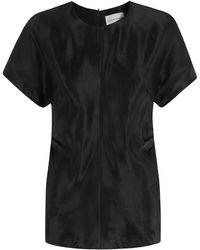 Loulou de Saison - Fitted Short Sleeved Blouse - Lyst