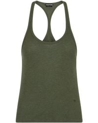 Tom Ford - Logo Slim Fit Top Silk Tops - Lyst