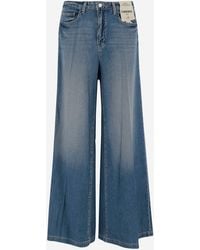 L'Agence - Relaxed Wide-Leg Jeans With Washed Effect - Lyst