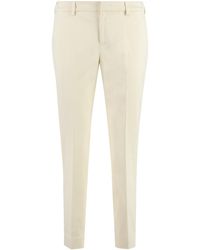 PT Torino - New York Straight-Leg Trousers Cotton Straight - Lyst
