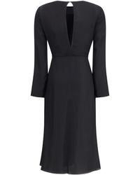Alaïa - Dress Draped Viscose - Lyst