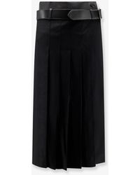 R2W - Nayla Pleated Wool Trousers Skirt - Lyst