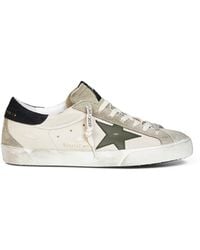 Golden Goose - Cream Super-Star Sneakers - Lyst