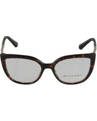 BVLGARI - Crystal Embellished Temple Flame Effect Glasses - Lyst