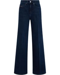 DIESEL - Diesel Wide-Leg Denim Jeans - Lyst
