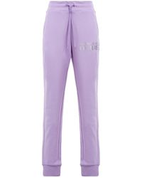Versace Jeans Couture Jeans Couture Thick Lamina Logo Print sweatpants - Purple