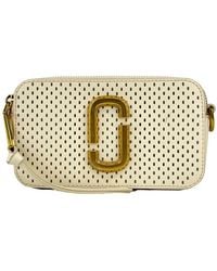Marc Jacobs - The Snapshot Perforated Crossbody Bag Leather - Lyst