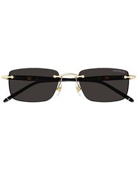 Montblanc - Rectangle Frame Sunglasses - Lyst