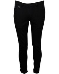 Sartoria Tramarossa - Luis Slim Trousers In Super Stretch Cotton Gabardine With America Pockets With Tailored Stitching - Lyst