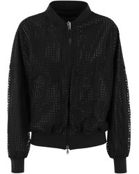 Herno - Spring Lace And Ecoage Reversible Bomber Jacket - Lyst