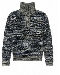 Missoni - Buttoned High-Collar 3D-Knit Slub Wool And Viscose Sweater - Lyst