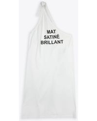 MM6 by Maison Martin Margiela - Top Cotton One Shoulder Apron With Print - Lyst