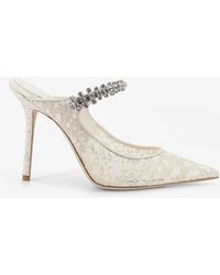 Jimmy Choo - Embroidered Tulle Decollete - Lyst