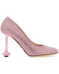 Loewe - Embellished Leather Toy Pumps - Lyst